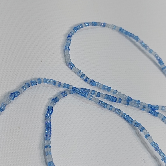 Me to We beaded Long Blue & White Necklace - Picture 8 of 8